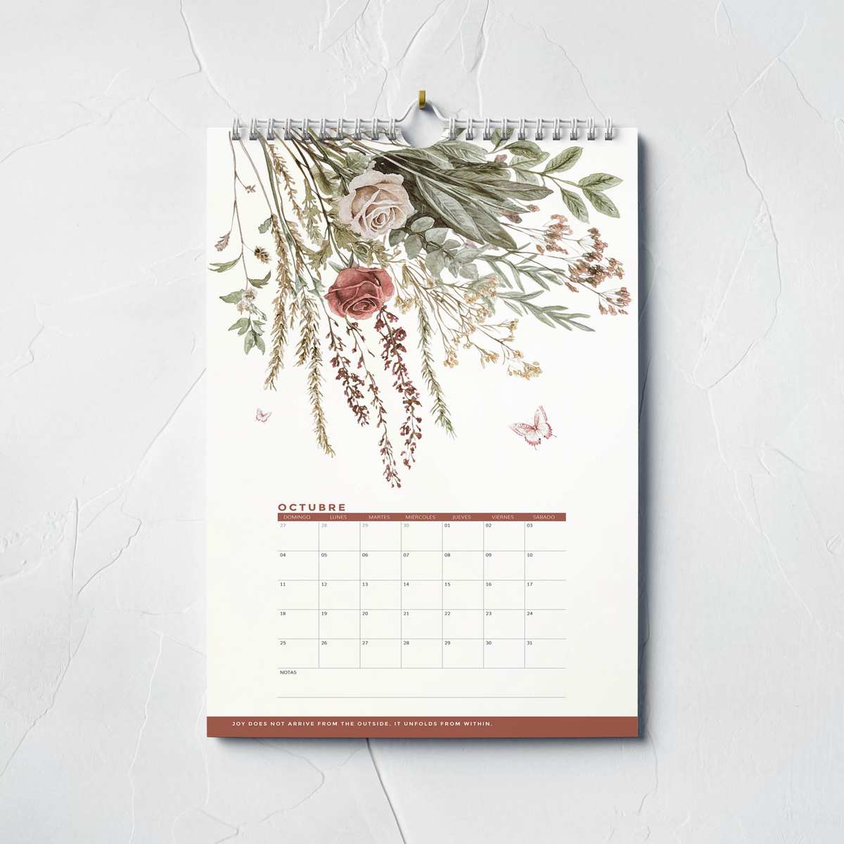 Thepennybug 2026 Wall Calendar - Blooming with Joy