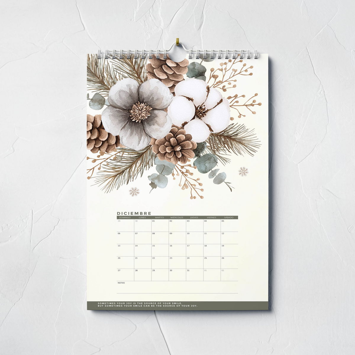 Thepennybug 2026 Wall Calendar - Blooming with Joy
