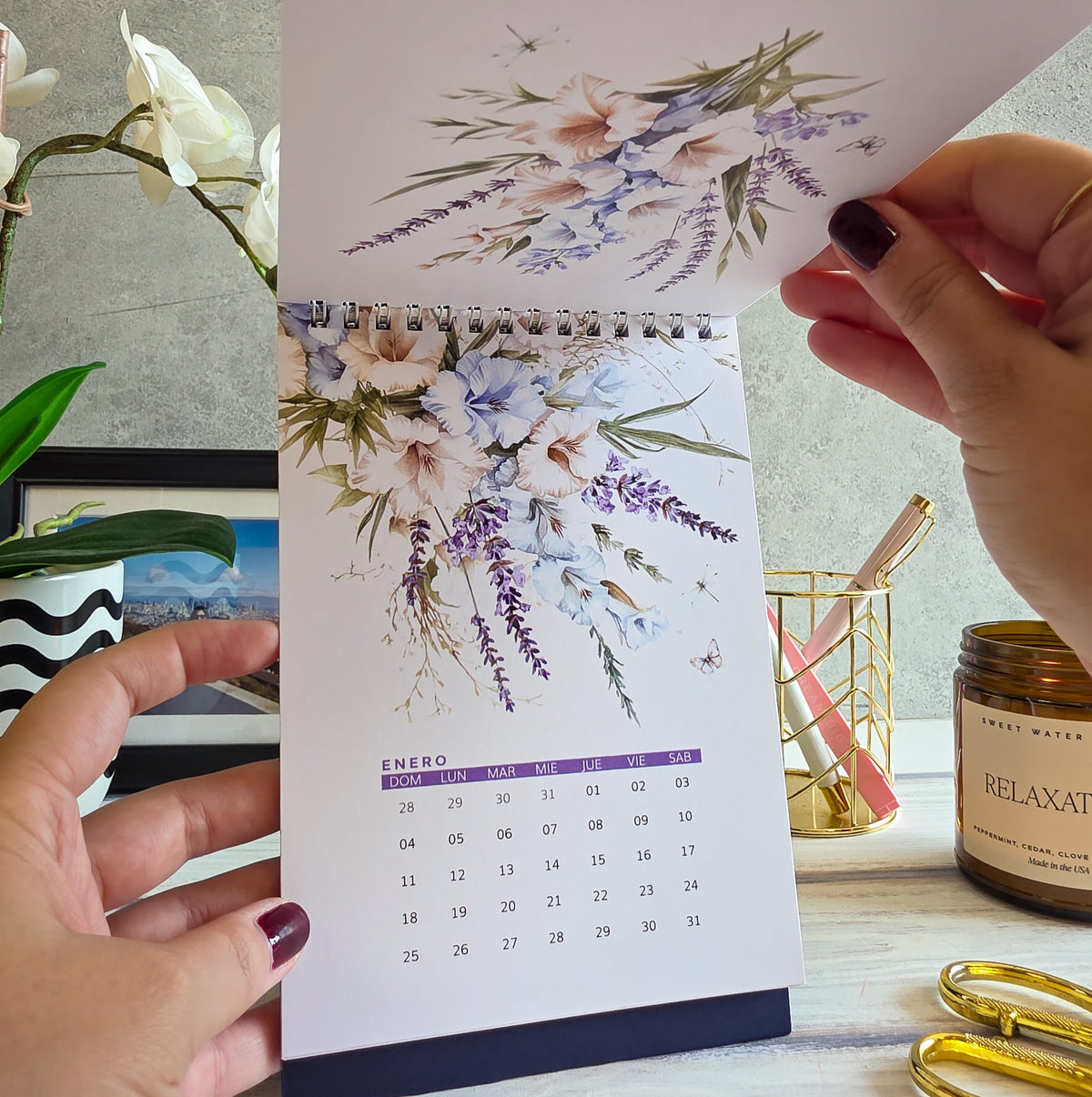 Thepennybug 2026 Desk Calendar - Blooming with Joy
