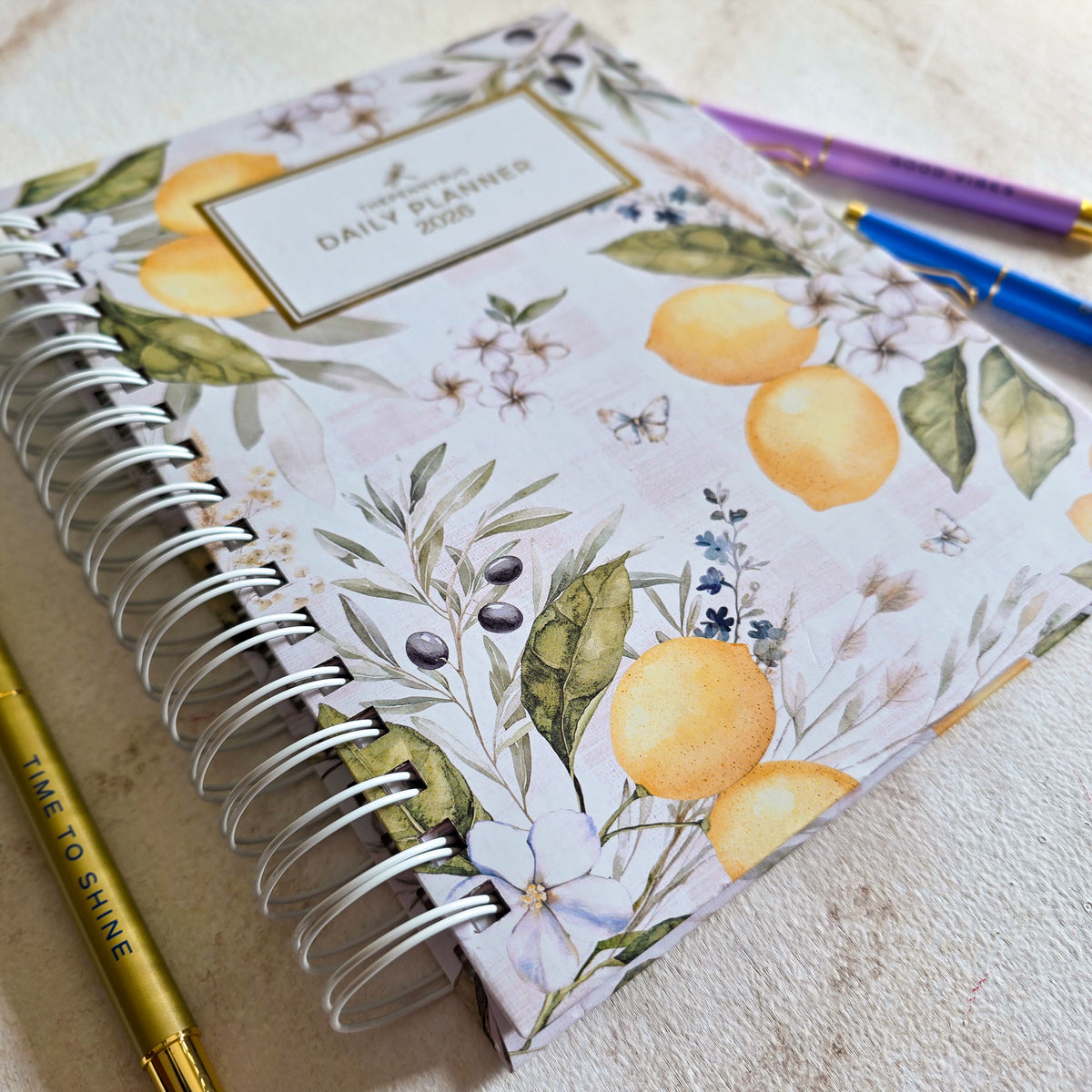 Thepennybug Daily Planner 2026 - Limoncello Glow