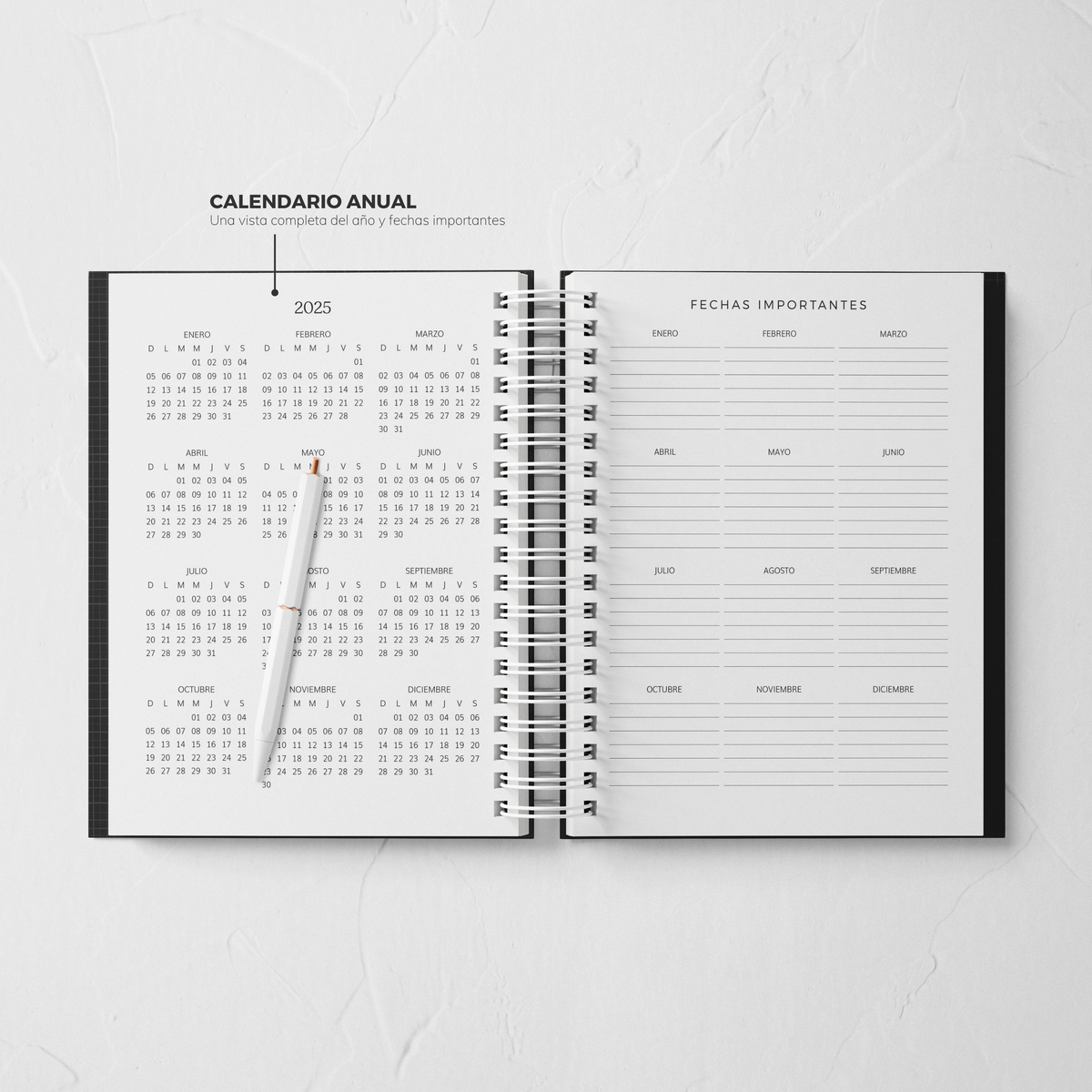 Thepennybug Planner 2025 - Olive Whisper