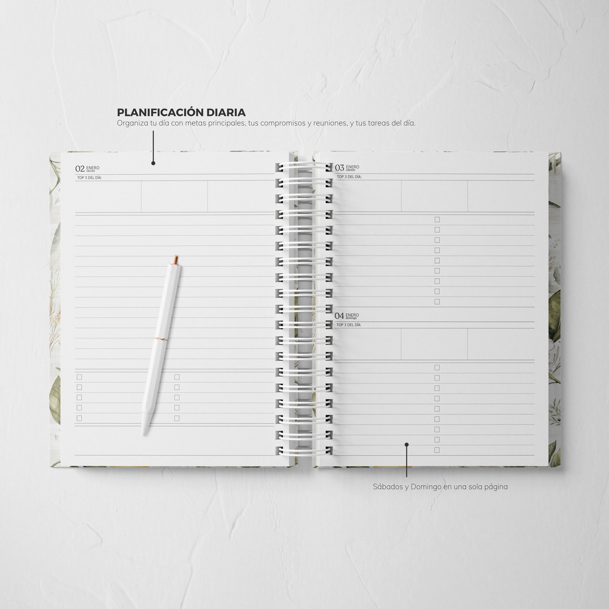 Thepennybug Daily Planner 2026 - Limoncello Glow