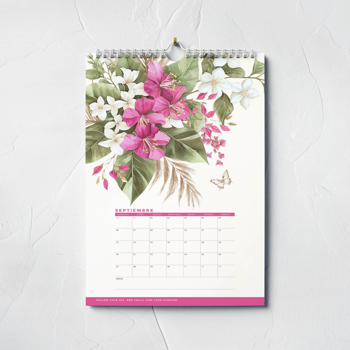 Thepennybug 2026 Wall Calendar - Blooming with Joy