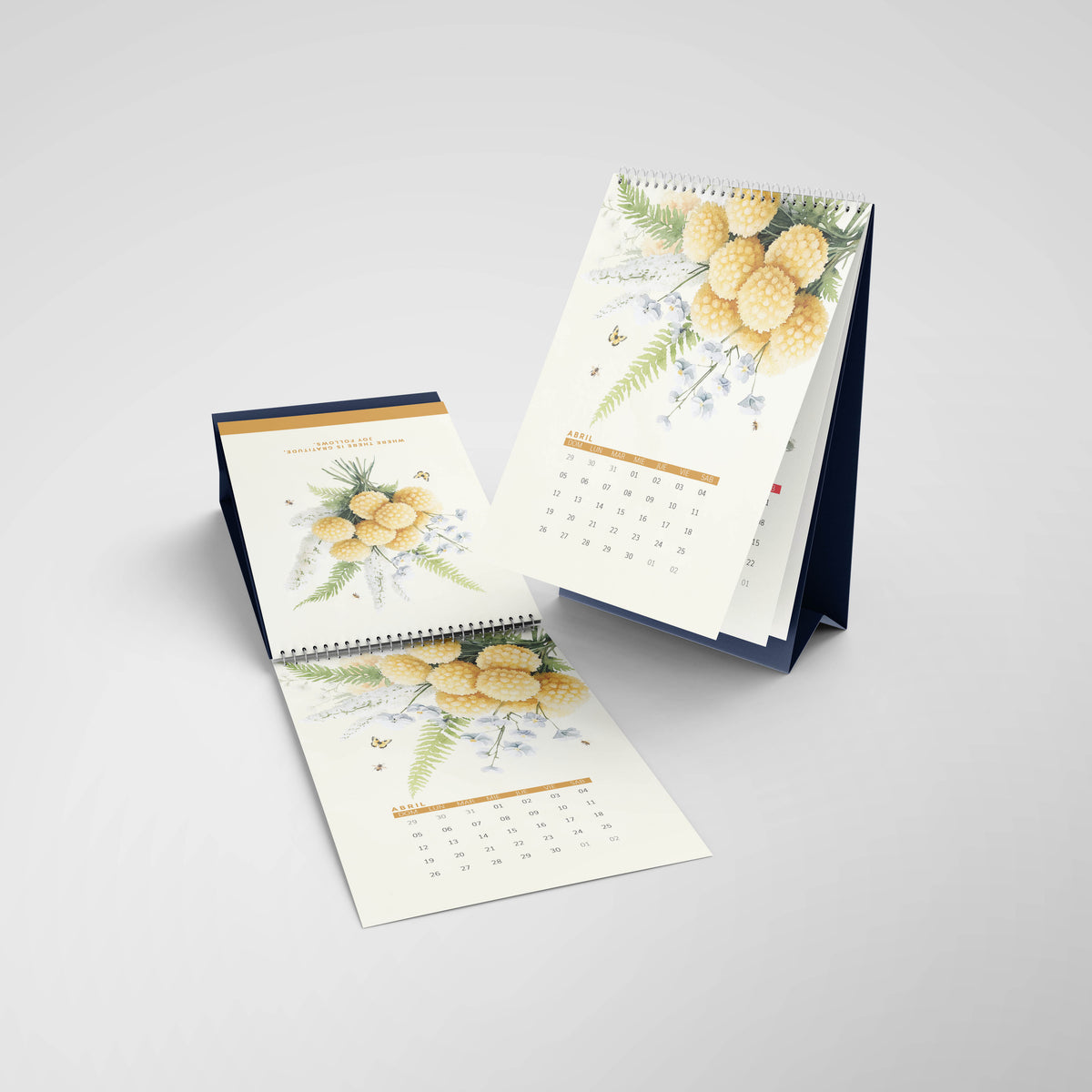 Thepennybug 2026 Desk Calendar - Blooming with Joy