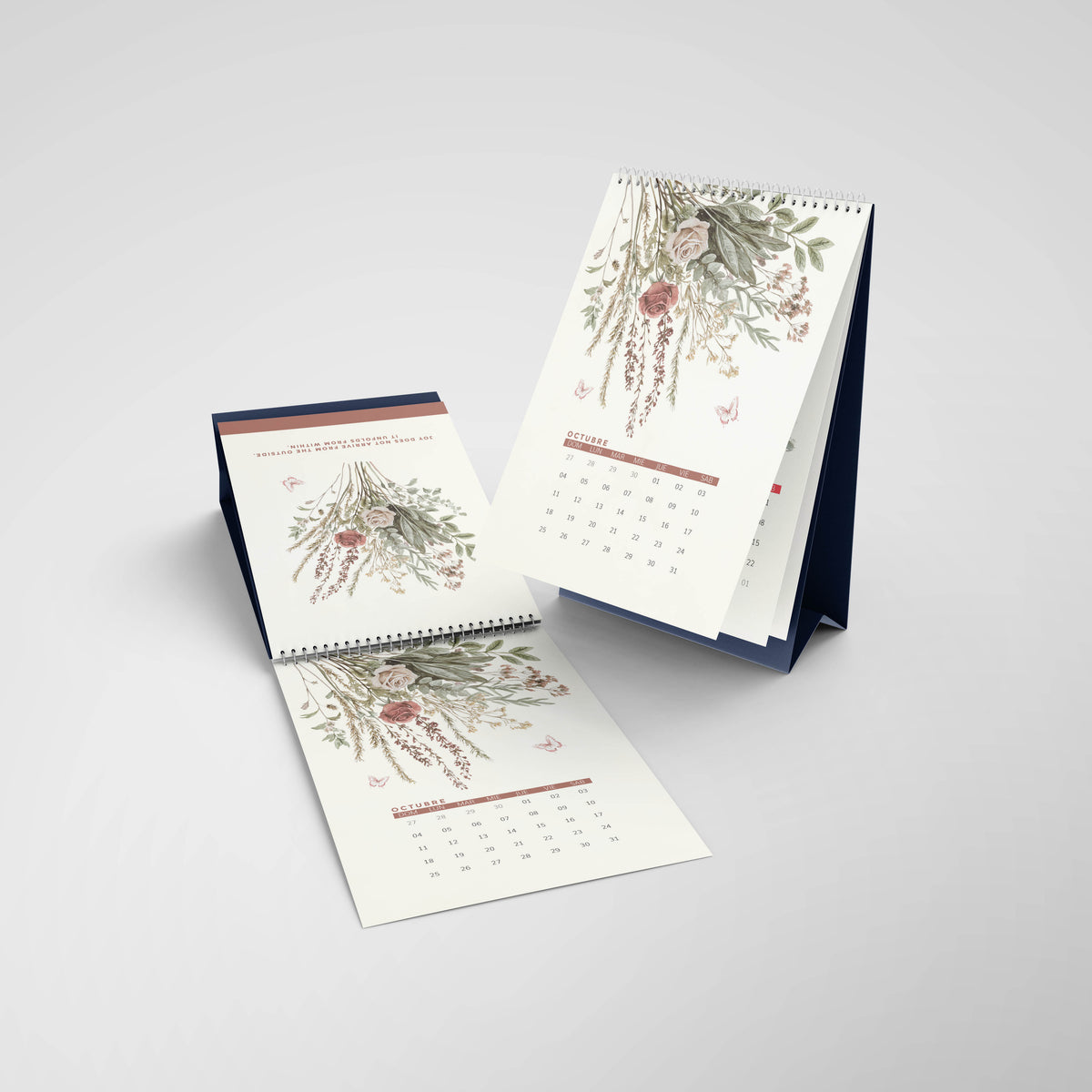 Thepennybug 2026 Desk Calendar - Blooming with Joy
